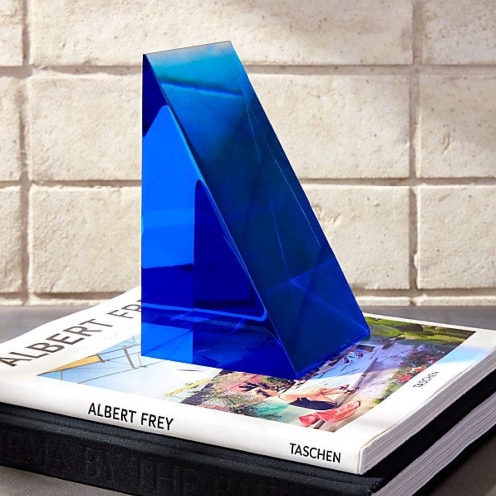CB2 Fred Segal
Deep Blue Acrylic Bookend